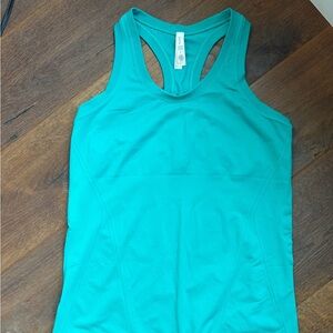 Athleta Teal Racerback Tank Top